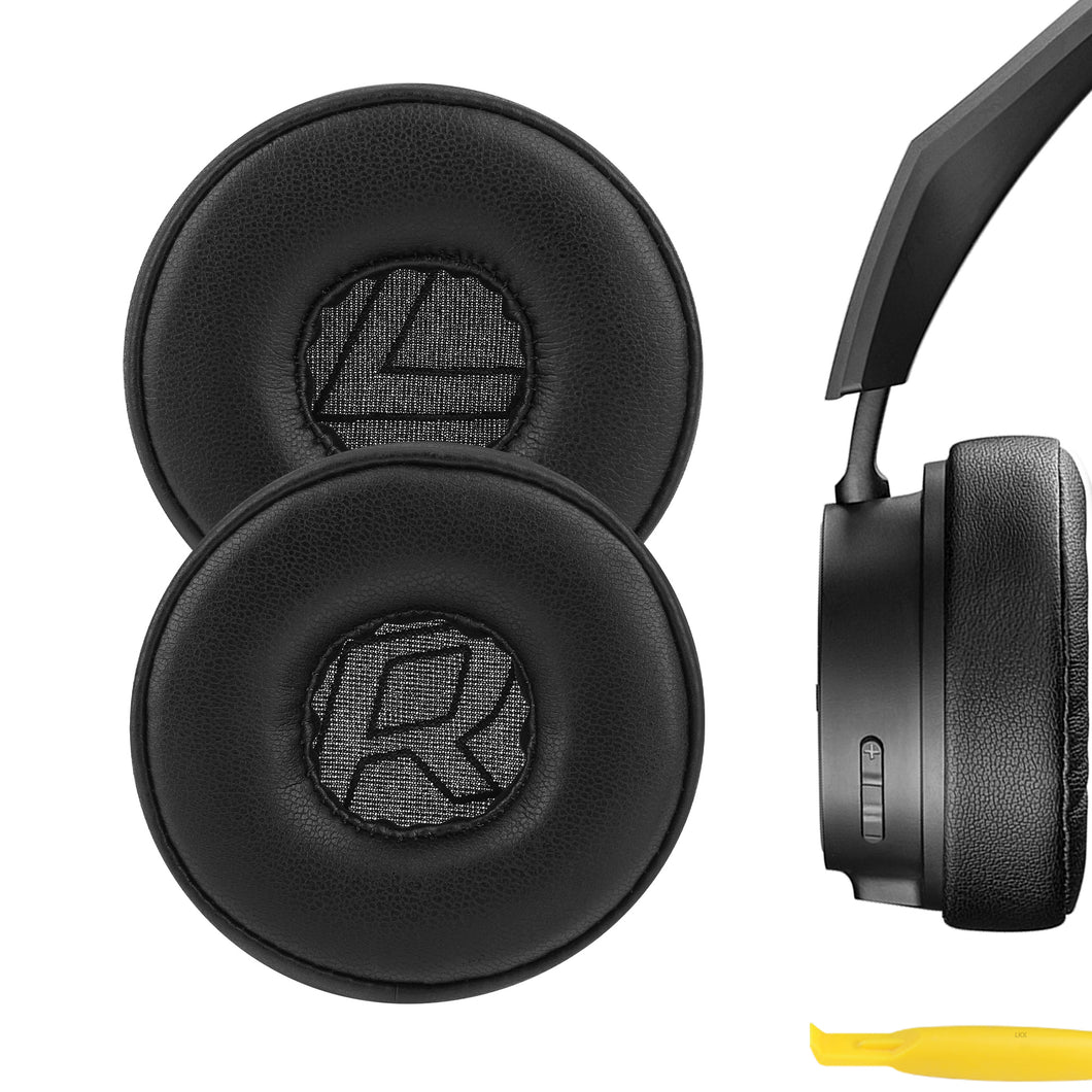 Geekria イヤーパッド QuickFit 互換性 パッド プラントロニクス Plantronics BackBeat FIT500, BackBeat FIT 505 ヘッドホンに対応 パッド イヤー / イヤーカップ (プロテインレザー/ 黒)