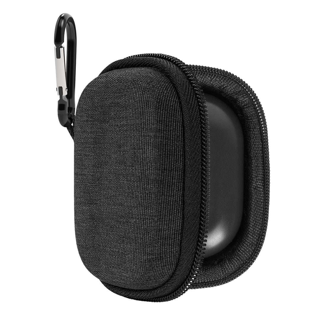 Geekria シールド イヤフォン ケースジャブラ Jabra Elite 10, Elite 10 Gen 2, Elite 85t, Elite 75t, Elite 65t Earbuds 完全ワイヤレス イヤフォンと互換性あり、交換用ハードシェル トラベル キャリング バッグカラビナ クリップ付き (灰)