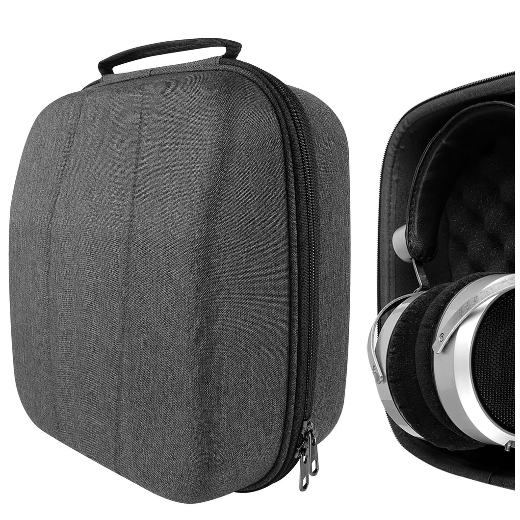 Geekria ケース 互換性 Shield ヘッドホンケース ハードケース 旅行用 ハードシェルケース ハイファイマン HiFiMAN HE 6se, Edition XS, HE 1000, Audeze LCD-X, LCD-MX4, グラド Grado PS1000e に対応 収納ポーチ付属 (ダークグレー)