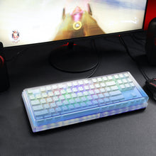 画像をギャラリービューアに読み込む, Geekria キーボード カバー ケース 互換品 ロジクール G Logicool G713/ G715 テンキーレス ワイヤレスメカニカルゲーミングキーボード アクリルカバー 保護カバー（グラデーションブルー）
