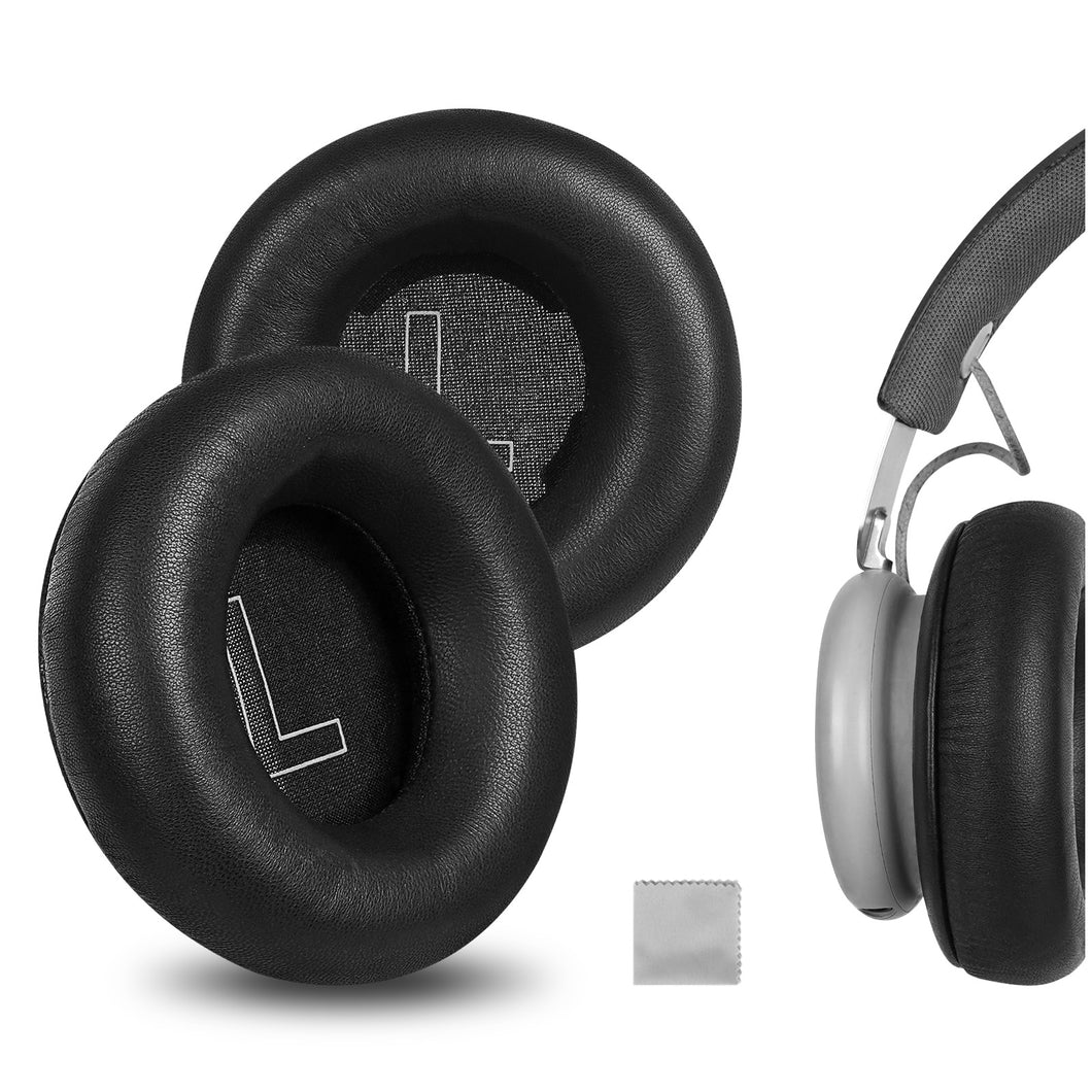 Geekria イヤーパッド Elite 互換性 パッド レイザー グアンドオルフセン Bang & Olufsen Beoplay H4 ヘッドホンに対応 パッド イヤー / イヤーカップラムスキン (黒)