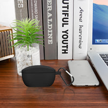 画像をギャラリービューアに読み込む, Geekria シリコン カバー 互換性 カバー JBL Wave 100TWS, VIBE 100 対応 True Wireless Earbuds 充電ケース充電ケースカバー 外装カバー キーホルダーフック付き、充電ポートアクセス可能 (Black)
