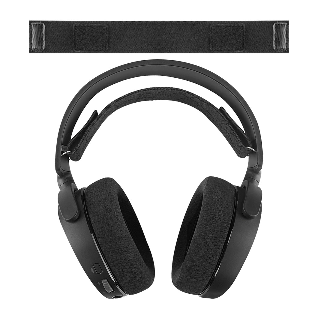 Geekria ヘッドバンド 互換性 ヘッドホンヘッドバンド ラムスキン パッド スティールシリーズ SteelSeries Arctis 5 & Arctis 3 対応 交換用 (ブラック)