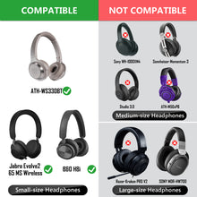 画像をギャラリービューアに読み込む, Geekria カバー 200個入(100ペア) ヘッドホンカバー 不織布 使い捨て イヤーパッドカバー ストレッチニット オンイヤー ヘッドホン用 劣化防止、防塵 (小 / ブラック)
