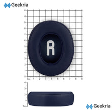 画像をギャラリービューアに読み込む, Geekria イヤーパッド QuickFit 互換性 パッド ジェイビーエル JBL Tune 700BT/ 750BTNC/ 710BT/ 720BT/ 760NC/ 770NC Wireless Over-Ear ヘッドホンに対応 パッド イヤー / イヤーカップ プロテインレザー (青い)
