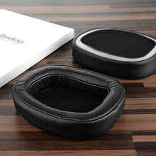 画像をギャラリービューアに読み込む, Geekria QuickFit イヤーパッド 互換性 パッド ロジクール Logitech G433, G233, G PRO ヘッドホンに対応 イヤパッド/イヤークッション/イヤーカップ ( プロテインレザー / ブラック )
