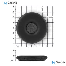 画像をギャラリービューアに読み込む, Geekria イヤーパッド プロテインレザー 互換性 パッド Jabra Biz 2400 II, Plantronics T110 ヘッドホンに対応 イヤークッション / イヤーカップ 修理部品
