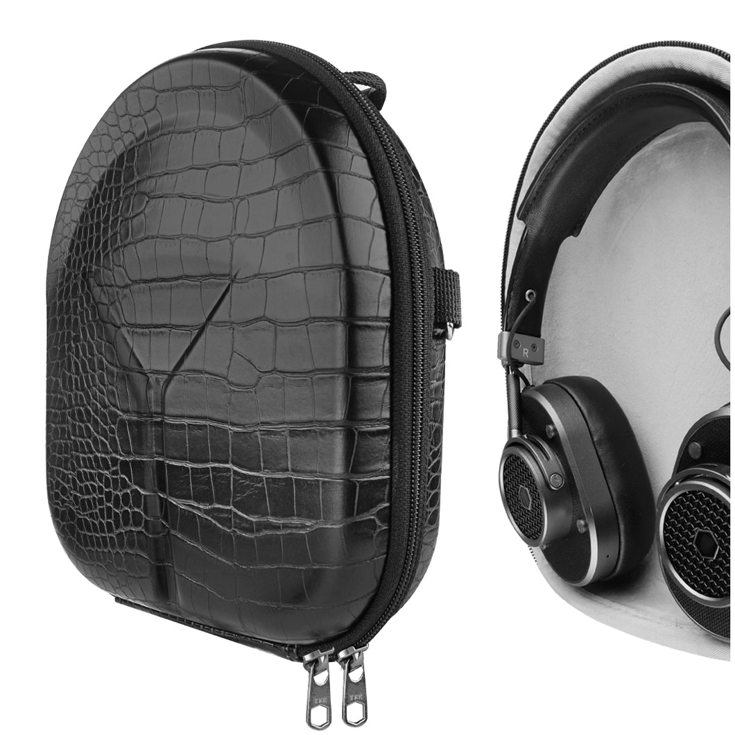 Geekria ケース Shield ヘッドホンケース 互換性 ハードケース 旅行用 ハードシェルケース アンカー Anker Soundcore, ソニー Sony, ジェイビーエル JBL, グアンドオルフセン Bang & Olufsen に対応 収納ポーチ付き (ブラック)