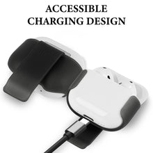 画像をギャラリービューアに読み込む, Geekria 超軽量 ポリカーボネート ベルト クリップ イヤホン ケース アップル Apple AirPods 4と互換性あり ハイキング 室外活動用 ハードシェル しっかり固定でき (ブラック 1個 シングルケース)
