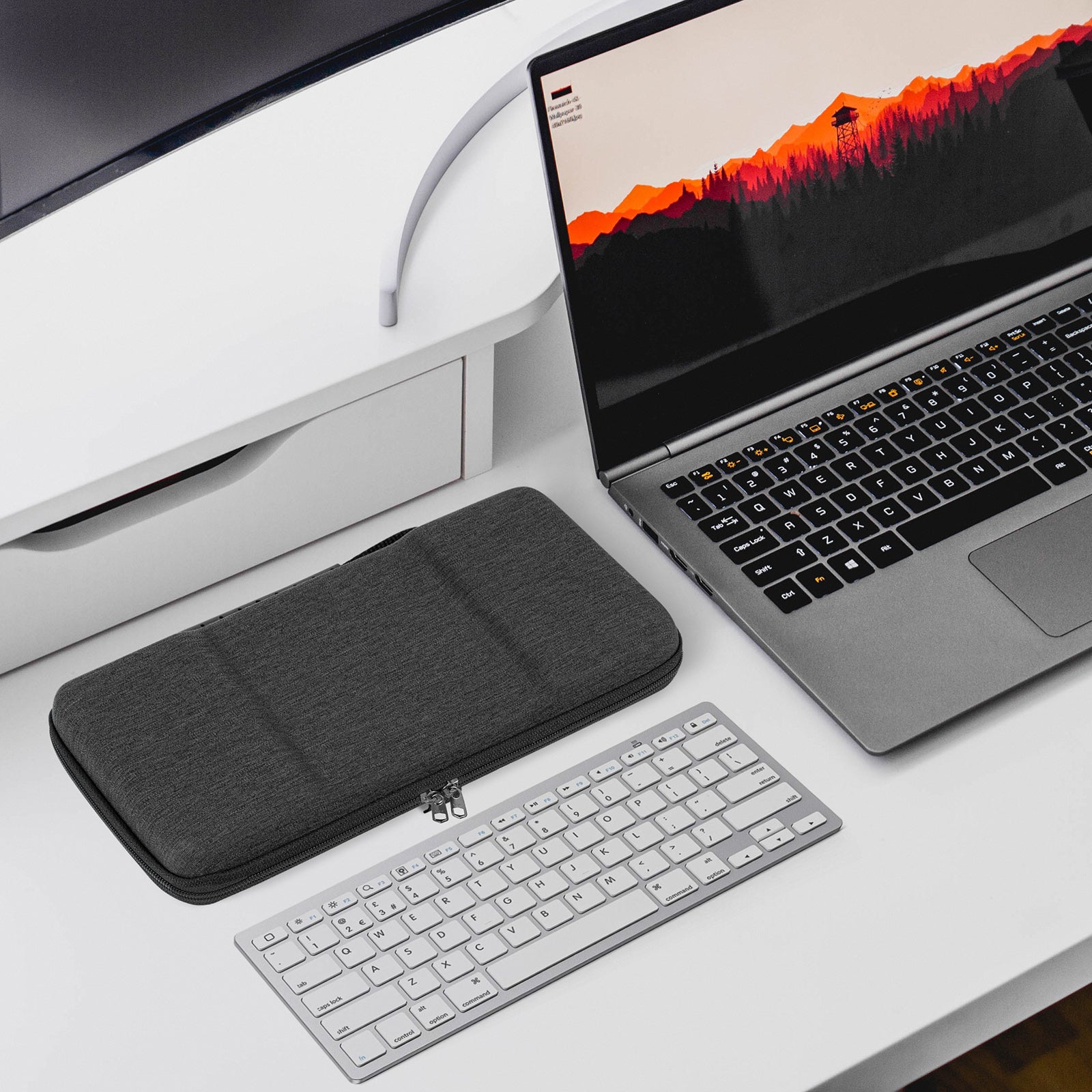 Geekria キーボードケース 収納ケース 互換品 OMOTON Bluetooth