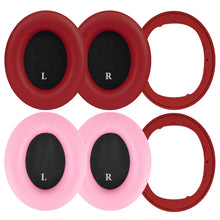 画像をギャラリービューアに読み込む, Geekria イヤーパッド SNAP マグネチック 互換性 パッド ビーツバイドクタードレ Beats Studio 3 Wireless, Studio 2 ヘッドホンに対応 パッド イヤー / イヤーカップ プロテインレザー (ピンク+レッド, 2組)
