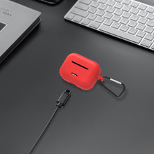 画像をギャラリービューアに読み込む, Geekria シリコン カバー 互換性 カバー TOZO NC2 対応 True Wireless Earbuds 充電ケース充電ケースカバー 外装カバー キーホルダーフック付き、充電ポートアクセス可能 (Red)
