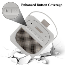 画像をギャラリービューアに読み込む, Geekria シリコーン スピーカーケース カバー 互換性カバー ボーズ Bose SoundLink Micro II に 対応 保護用の防水ソフトスキン、スピーカーケース、キーホルダーフック付き (ライトグレー)
