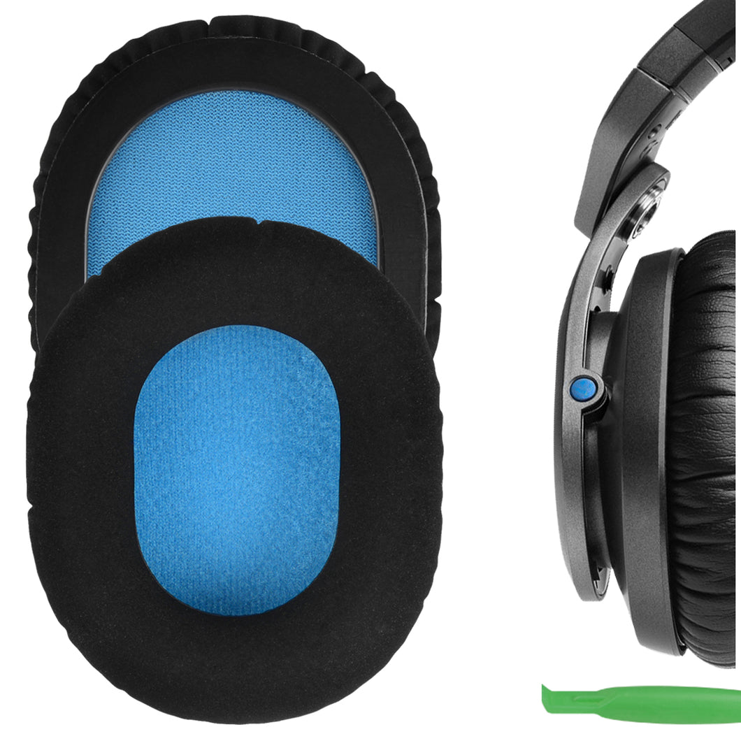 Geekria イヤーパッド Comfort 互換性 パッド ゼンハイザー Sennheiser HD8 DJ, HD6 Mix, HD7 DJ ヘッドホンに対応 イヤパッド/イヤークッション/イヤーカップ (ラミネート生地 / ブラック)