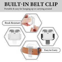 画像をギャラリービューアに読み込む, Geekria 超軽量ポリカーボネート製ベルトクリップイヤホンケース Apple AirPods Pro 2対応 ハイキングやアウトドア活動に最適なハードケース しっかり固定 (ブラック/ホワイト 2個パック)
