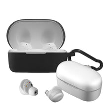 画像をギャラリービューアに読み込む, Geekria ケース アーカーゲー AKG N400 True Wireless 紛失防止 カラビナ付き 全面保護 装着したまま充電 携帯便利 ブラック
