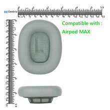 画像をギャラリービューアに読み込む, Geekria イヤーパッド QuickFit 互換性 パッド アップル Apple Airpod MAX ヘッドホンに対応 イヤパッド/イヤークッション/イヤーカップ ( プロテインレザー / 緑 )
