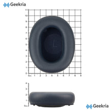 画像をギャラリービューアに読み込む, Geekria イヤーパッド 互換性 パッド ジェイビーエル JBL Tour One M3 ヘッドホンに対応 パッド イヤー / イヤーカップ プロテインレザー (青)
