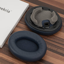 画像をギャラリービューアに読み込む, Geekria イヤーパッド Elite交換用 パッドソニー Sony WH-1000XM4 (WH1000XM4) ヘッドホンに対応 パッド イヤー / イヤーカップ ラムスキン (青)
