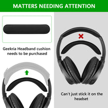 画像をギャラリービューアに読み込む, Geekria ヘッドバンド 互換性 ヘッドホンヘッドバンド 冷却ジェル パッド Geekria フックとループのヘッドバンド 対応 交換用(黒)
