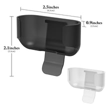 画像をギャラリービューアに読み込む, Geekria 超軽量ポリカーボネート製ベルトクリップイヤホンケース Apple AirPods Pro 2対応 ハイキングやアウトドア活動に最適なハードケース しっかり固定 (ブラック/ホワイト 2個パック)
