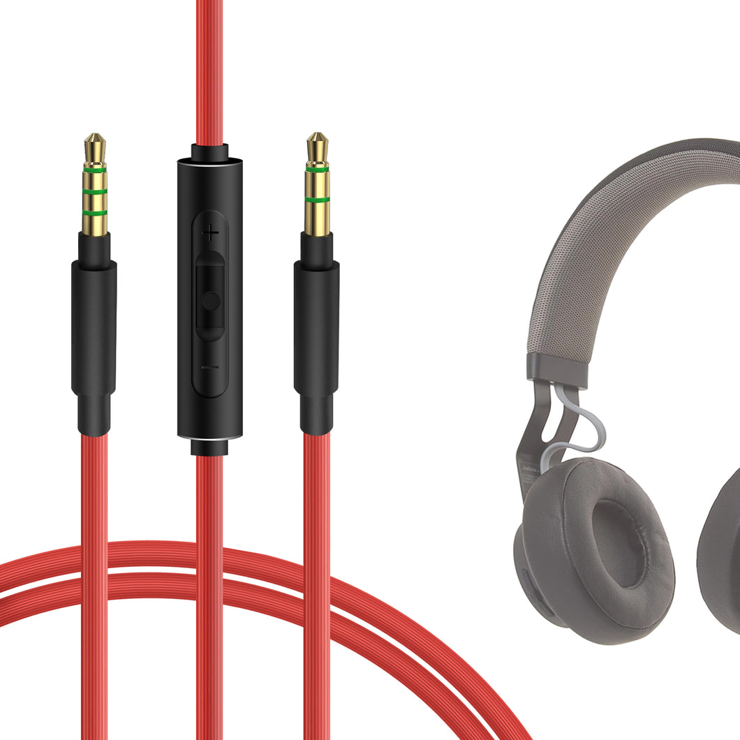 Geekria ケーブル 互換性 オーディオコード グアンドオルフセン B&O HX H9i H8 H9 3rd Gen, ビーアンドダブリュ B&W PX7 PX5 PX ヘッドホンケーブル、3.5mm に適合する インラインマイクと音量コントロール 1.2m