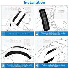 画像をギャラリービューアに読み込む, Geekria ヘッドバンド 互換性 ヘッドホンヘッドバンド ラムスキンパッド ゼンハイザー Sennheiser HD800, HD800S, HD820, HD8XX 対応 交換用 (黒)
