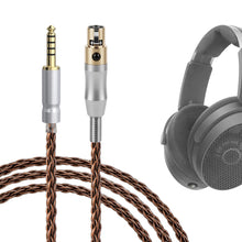画像をギャラリービューアに読み込む, Geekria Apollo 銅 アップグレードケーブル Sennheiser HD 490 PRO Plus/HD 480 PRO Plus 対応 4.4mm バランス 4ピン XLR オーディオケーブル HiFi 交換用コード（5.9ft / 1.8m）
