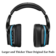 画像をギャラリービューアに読み込む, Geekria イヤーパッド QuickFit 特厚 互換性 パッド ジェイビーエル Logitech G 533/ 633/ 635/ 933/ 935/ 930/ 430/ 431/ 432/ 433/ 332/ 230/231/233, G35ヘッドホンに対応 パッド イヤー / イヤーカップ ( プロテインレザー /ブラック)

