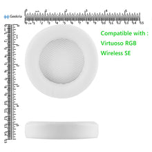 画像をギャラリービューアに読み込む, Geekria イヤーパッド QuickFit 互換性 パッド コルセア Corsair Virtuoso RGB, Virtuoso RGB Wireless SE, Virtuoso RGB Wireless XT ヘッドホンに対応 パッド イヤー / イヤーカップ (プロテインレザー / 白い)

