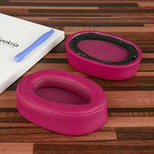 画像をギャラリービューアに読み込む, Geekria イヤーパッド QuickFit 互換性 パッド ソニー Sony MDR-100ABN, WH-H900N ヘッドホンに対応 パッド イヤー / イヤーカップ ( プロテインレザー / ボルドーレッド )
