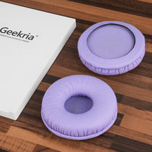画像をギャラリービューアに読み込む, Geekria イヤーパッド QuickFit 互換性 パッド ジェイビーエル JBL JR300, JR300BT, T450BT, T500BT, Tune 500, Tune 500BT, Tune 510BT, Tune 520 ヘッドホンに対応 パッド イヤー / イヤーカップ (レザーレット / 紫)
