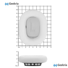 画像をギャラリービューアに読み込む, Geekria イヤーパッド Elite互換性 パッド アップル Apple AirPods MAX (A2096)/ MAX2 (A3184) ヘッドホンに対応 パッド イヤー / イヤーカップ ラムスキン (グレー)
