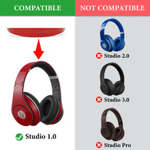 画像をギャラリービューアに読み込む, Geekria QuickFit イヤーパッド 互換性 パッド モンスター Monster Beats Studio 1.0 (1st Gen), Not Compatible with Other Headsets ヘッドホンに対応 イヤパッド/イヤークッション/イヤーカッププロテインレザー ( ブラック)
