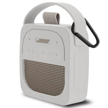 画像をギャラリービューアに読み込む, Geekria シリコーン スピーカーケース カバー 互換性カバー ボーズ Bose SoundLink Micro II に 対応 保護用の防水ソフトスキン、スピーカーケース、キーホルダーフック付き (ライトグレー)
