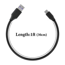 画像をギャラリービューアに読み込む, Geekria PUレザー 充電ケーブル 互換性 Type-C 充電コード USB to USB-C サムスン SAMSUNG Galaxy Buds 3 Pro Buds Pro Buds 2 Buds FE に対応 (黒 / 30cm 2パック)
