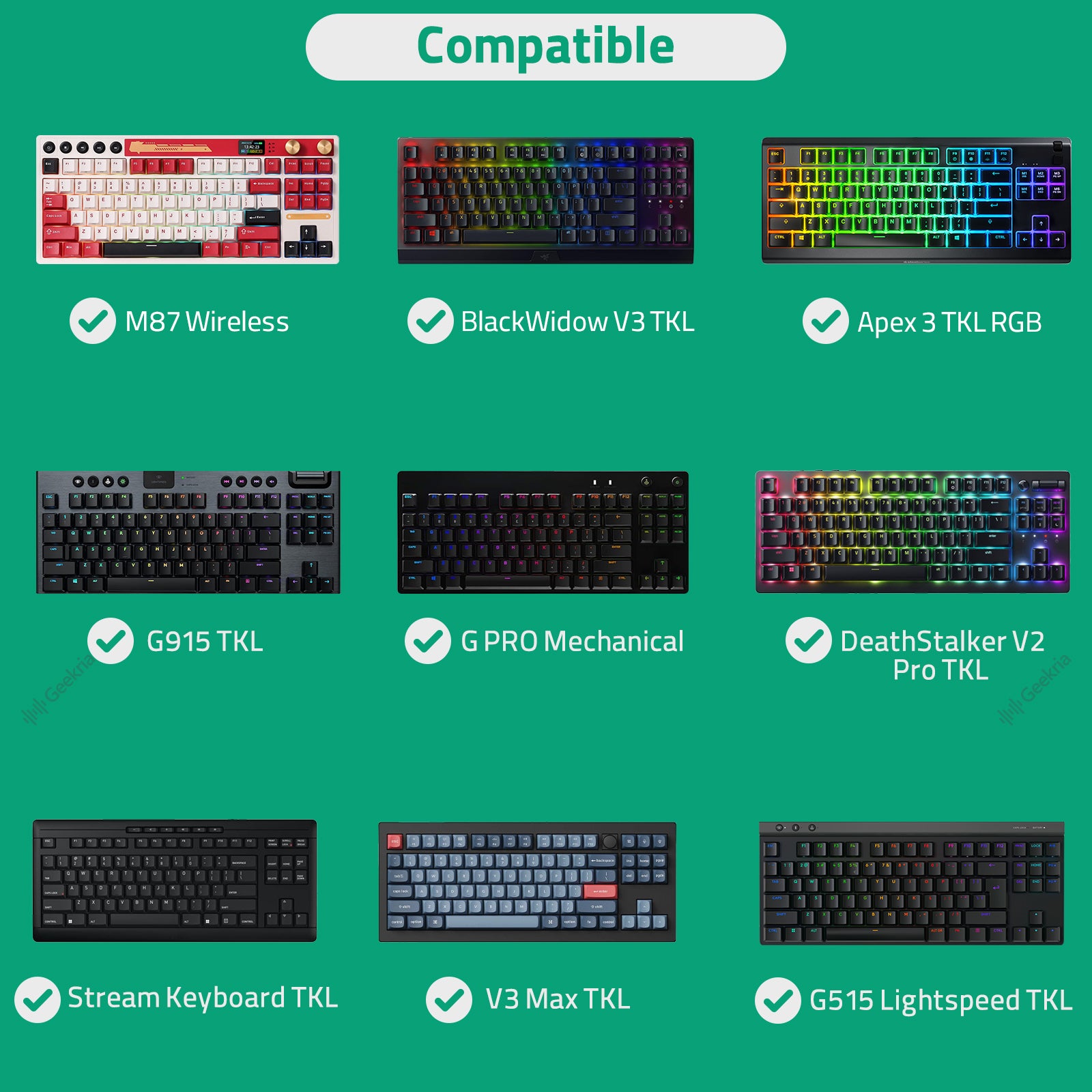 Geekria キーボードケース 87キー互換品 ロジクール Logicool G PRO