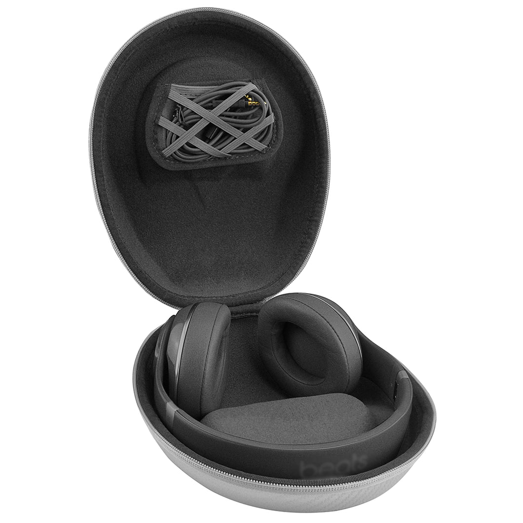 Geekria UltraShell ケース 互換性あ Sennheiser HD598, V-MODA Crossfade Large-Sized Over-Ear ヘッドホンに対応 交換 保護 用のハードケース ハードシェルトラベルキャリングバッグ アクセサリー用のスペースがあり（銀）