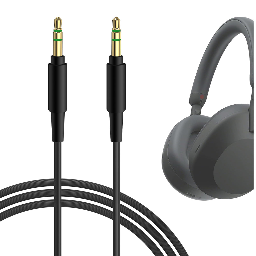 Geekria ケーブルナイロン編組互換性 オーディオコード ソニー Sony Inzone H9 II, WH-1000XM6, WH-1000XM5, WH-1000XM4, WH-XB910N, WH-XB900N, WH-CH720N に対応 ヘッドホンケーブル、3.5mmに適合する 1.2 m