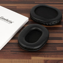 画像をギャラリービューアに読み込む, Geekria イヤーパッド QuickFit 互換性 パッド ソニー SONY MDR-7506, MDR-V6, MDR-CD900ST ヘッドホンに対応 パッド イヤー / イヤーカップ (プロテインレザー / 黒)
