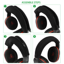 画像をギャラリービューアに読み込む, Geekria ヘッドバンド 互換性 ヘッドホンヘッドバンド Turtle Beach ELITE PRO, Ear Force Stealth 600, Stealth 700 Gaming 対応 交換用 パッド (ブラック)
