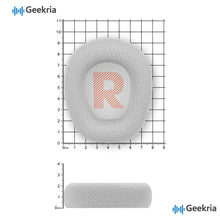 画像をギャラリービューアに読み込む, Geekria 互換性 メッシュファブリック 交換イヤーパッド JBL Quantum 100 ヘッドホン用 修理パーツ グレー
