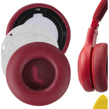 画像をギャラリービューアに読み込む, Geekria イヤーパッド QuickFit 互換性 パッド ジェイビーエル JBL E35, E45bt, E45, C45BT ヘッドホンに対応 パッド イヤー / イヤーカップ (プロテインレザー / 赤)
