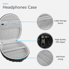画像をギャラリービューアに読み込む, Geekria ケース Sheild ヘッドホンケース 互換性 ハードケース 旅行用 ハードシェルケース ソニー Sony WH-1000XM5, WH-CH720N, WH-CH710N, WH-CH700N, WH-CH520, WH-1000XM3, WH-XB920N, WH-ULT900N, MDR-10RNC, MDR-1AM2 に対応 収納ポーチ付き (ブラック)

