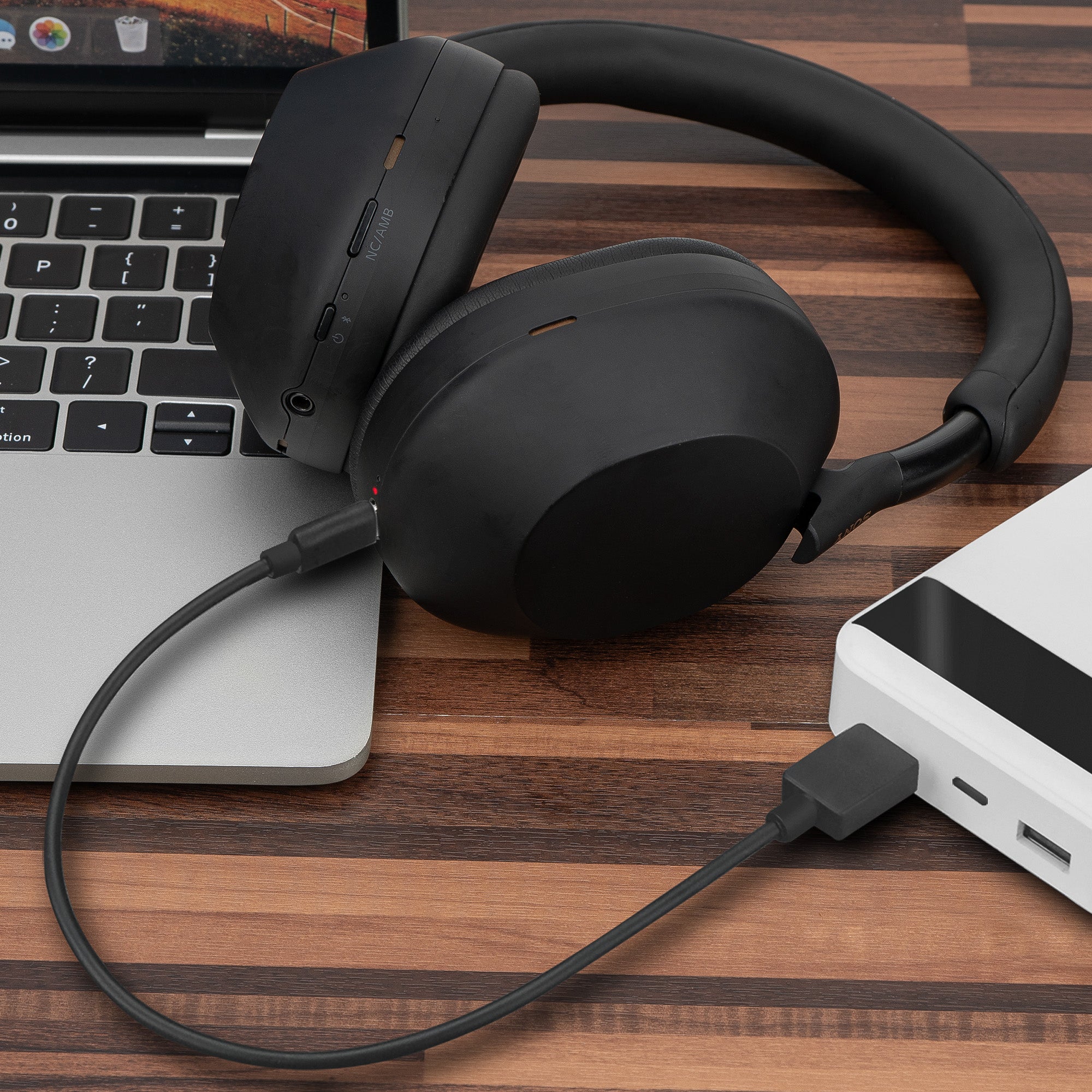 Geekria USB ヘッドフォン ショート充電ケーブル ソニー Sony WH