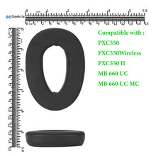 画像をギャラリービューアに読み込む, Geekria イヤーパッド Sport 互換性 パッド ゼンハイザー Sennheiser PXC 550 PXC 550-II Wireless MB 660 Series ヘッドホンに対応 パッド イヤー / イヤーカップ 冷却ジェル (ブラック)
