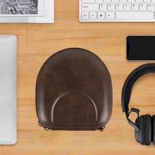 画像をギャラリービューアに読み込む, Geekria Shield ヘッドフォンケース Marshall Major II/III/IV/V、Mid ANC 対応、ケーブル収納付き交換用ハードシェル旅行用キャリーバッグ (ブラウン)
