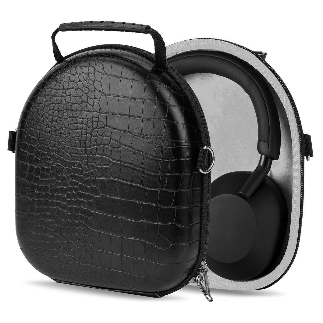 Geekria ケース Sheild ヘッドホンケース 互換性 ハードケース 旅行用 ハードシェルケース ソニー Sony WH-1000XM5, WH-XB920N, WH-CH710N, WH-CH700N, WH-CH520, WH-ULT900N, MDR-M1ST, WH-1000XM3, WH-1000XM4 に対応 収納ポーチ付き (ブラック)