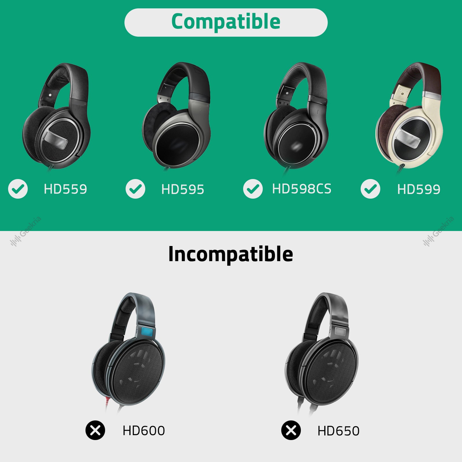 SENNHEISER - SENNHEISER HD598SR ヘッドホン Geekria ハードケース付 Geekria ケース Shield ヘッドホンケース 互換性 ハードケース