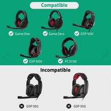 画像をギャラリービューアに読み込む, Geekria オーディオケーブル Sennheiser Game One、Game Zero、PC 373D、GSP 500、GSP 600 ヘッドセット対応 2.5mm - デュアル3.5mm Y字型交換ケーブル（2m）
